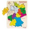 Produktbild: Goki 57860 - Einlegepuzzle Deutschland 30 x 40 x 1 cm, Holz, 16 Teile, per Stück