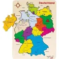 Produktbild: Goki Einlegepuzzle Deutschland II, Puzzle Deutschland, Holz