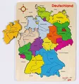 Produktbild: Einlegepuzzle DEUTSCHLAND Bundesländer Städte Flüsse Lernpuzzle Bundesland NEU
