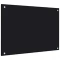 Produktbild: vidaXL Küchenrückwand Schwarz 70x50 cm Hartglas