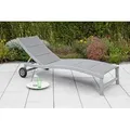 Produktbild: Merxx San Marino Komfortliege, Aluminium/Textil, silber/grau