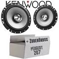 Produktbild: Kenwood Lautsprecher für Peugeot 207 Front/Heck 16cm Koax Auto Boxen Einbauset