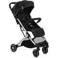 Produktbild: MoMi ESTELLE LIGHT schwarz mit silbernem Gestell / Sportwagen / ab 6 Monaten / bis 15 kg (WOSP00051)