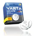 Produktbild: VARTA Batterien Knopfzellen CR2016 1 x 10 Stück Power on Demand Lithium 3V