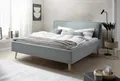 Produktbild: Polsterbett Doppelbett Bett Frieda mit Stoffbezug Stelar Sawana 72 Sawana Eisblau-mit Bettkasten-160 x 200 cm-eichefarbig