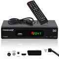 Produktbild: PremiumX FTA 540T FullHD Digitaler DVB-T2 terrestrischer TV Receiver H.265 HEVC USB 2.0 Mediaplayer SCART HDMI Auto Installation
