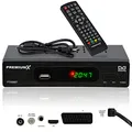 Produktbild: PremiumX FTA 540T FullHD Digitaler DVB-T2 terrestrischer TV Receiver H.265 HEVC USB 2.0 Mediaplayer SCART HDMI Auto Installation
