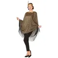 Produktbild: REDSUN Kostüm 20er-Jahre Poncho Charleston-Damenkostüm braun-goldfarben goldfarben