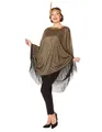 Produktbild: REDSUN Kostüm 20er-Jahre Poncho Charleston-Damenkostüm braun-goldfarben