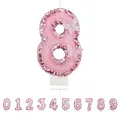 Produktbild: Geburtstagskerzen Zahlen 8,3D Schmetterling Geburtstagskerzen,Rosa Kerzen Geburtstag Zahl 8, Kuchen Topper Dekoration Kuchendeko Geburtstag, Geburtstagskerzen für Geburtstagsdeko