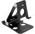 Produktbild: Delock Smartphone und Smartwatch Standhalterung verstellbar schwarz Schwarz (18430)