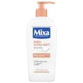 Produktbild: Mixa Shea Body Lotion, mit Sheabutter und pflanzlichem Glycerin, intensiv nährende Körpermilch, für trockene und raue Haut, pflegt & hydratisiert die Haut 48h lang, Shea Ultra Soft Body Milk, 250 ml