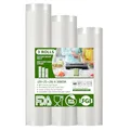 Produktbild: Diboniur Vakuumierbeutel 3 Rollen Vakuumierfolie, Vakuumbeutel Lebensmittel 28/25/20x300cm, Sous Vide Beutel, Einschweißfolie für alle Vakuumierer