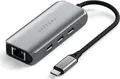 Produktbild: Satechi Dockingstation 4-in-1 ST-H3C25EM USB-C 3.2 Gen2 Grau (ST-H3C25EM)