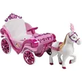 Produktbild: Huffy Elektro-Kinderauto Princess-Kutsche 7.2v Batterie zum Aufsitzen, Belastbarkeit 30 kg rosa