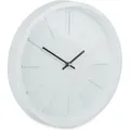 Produktbild: Relaxdays - Wanduhr, ohne Sekundenzeiger, modern, analog, Uhr für Küche, Wohnzimmer, Arbeitszimmer, rund, ø 35 cm, weiß