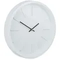 Produktbild: Relaxdays Wanduhr, ohne Sekundenzeiger, modern, analog, Uhr für Küche, Wohnzimmer,  Arbeitszimmer, rund, Ø 35 cm, weiß
