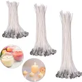 Produktbild: Kerzendochte, 150 Stück, Baumwolle, 3 Größen 90/150/200 mm, für DIY Kerzen