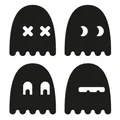 Produktbild: Reflective Berlin Decals Reflexaufkleber Ghost Schwarz Einheitsgrösse (34622311)