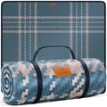 Produktbild: KESSER® Picknickdecke Campingdecke 200x200cm Stranddecke mit wasserdichter Unterseite dreilagig | Bequeme Picknick Decke mit Tragegriff für Strand & Camping | große Outdoor Decke faltbar & waschbar