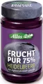 Produktbild: HEIDELBEERMOUSSE (75 % FRUCHT) BIO 250 g - ALLOS