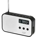 Produktbild: Digitales Tragbares Radio, Am/fm Ad 1907, Lcd-display, Teleskopantenne, Speicher Für 40 Sender, Timer De Abschaltautomatik, Usb Wiederaufladbar, Schwarz Und Weiß - Adler
