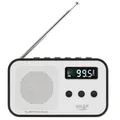 Produktbild: Adler AD 1907 PLL AM/FM-Digitalradio modernes Radio USB C Wecker weiß schwarz