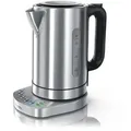 Produktbild: Arendo Wasserkocher 1,7 l, 3000 W, Edelstahl, Schnellkoch, einstellbare Temperatur, Warmhaltefunktion