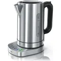 Produktbild: Arendo Wasserkocher 1,7 l, 3000 W, Edelstahl, Schnellkoch, einstellbare Temperatur, Warmhaltefunktion - Silber