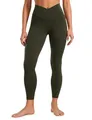 Produktbild: CRZ YOGA Damen Butterluxe Cross Waist Workout Leggings V Cross High Waisted Bauchkontrolle Gym Yoga Leggings - 64cm Olivgrun 34