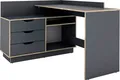 Produktbild: byLIVING Eckschreibtisch Bern, mit viel Stauraum, Breite 129 cm, rechts oder links montierbar