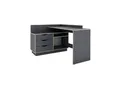 Produktbild: byLIVING Winkelschreibtisch BELFAST, Breite 129 cm, anthrazit/Artisan Eiche