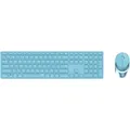 Produktbild: Rapoo 9850M kabelloses Tastatur-Maus Set Blau flaches Design DE-Layout QWERTZ