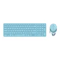Produktbild: Rapoo 9850M Deskset Dual Wireless Keyboard Mouse 1.600 DPI Aluminium Blue DE