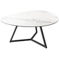 Produktbild: riess-ambiente Couchtisch, Weiß, Glas, Keramik, Marmor Optik, Rechteckig,Rechteckig, 90x40x75 cm, Wohnzimmer, Wohnzimmertische, Couchtische