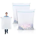 Produktbild: Wäschenetz XXL Wäschesack Groß 90x110cm 2 Stücke Wäschebeutel Wiederverwendba...