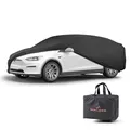 Produktbild: Walser Abdeckung Auto Indoor Stretch, Autoabdeckung, staubdichte Autogarage, Autoplane Winter, Autogarage Winter, Abdeckung für Auto, Abdeckplane Kombi Größe 6 schwarz