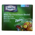 Produktbild: Toppits Ziploc Mini Zip Verschluss Beutel 40Stk 20x150ml und 20x380ml