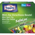 Produktbild: Toppits Mini Zip-Beutel Safeloc 150 ml 380 ml 40 Stück | 2 Stk