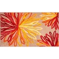 Produktbild: Grund Badteppich Art, Beige, Orange, Textil, Blume, rechteckig, 60x100 cm, Oeko-Tex® Standard 100, Made in Europe, für Fußbodenheizung geeignet, rutschfest, Badtextilien, Badematten
