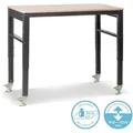 Produktbild: Werkbank mit Rollen höhenverstellbar 92-104 cm Tragfähigkeit 365 kg - Stahlwerk