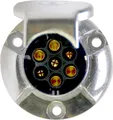 Produktbild: Anhängersteckdose | 7-polig | 12V | 16A | Aluminium