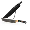 Produktbild: Usbekisches Kochmesser Pchak Пчак Messer Pcak Пичак Handarbeit Acrylglasgriff