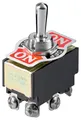 Produktbild: Goobay 10114 Kippschalter Miniatur, 2x EIN – AUS – EIN, 6 Pins mit Schraubenanschlüssen
