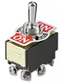 Produktbild: GOOBAY Kippschalter Miniatur, 250 V/AC, 6 A, 2 x EIN-AUS-EIN