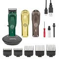 Produktbild: GAMMAPIU' Skin Bulk Balding Clipper, professioneller Herren-Haarschneider, Super Trimmer, Rotationsmotor, verstellbare Klinge 45 mm, Zero-Gap, 2 Stunden kabellose Laufzeit, 3 Abdeckungen, 5 Kämme
