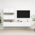 Produktbild: vidaXL 4-tlg. TV-Schrank-Set Weiß Holzwerkstoff