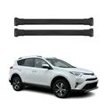 Produktbild: Dachträger Grundtäger für Toyota RAV4 IV V 2012-2025 75kg Aluminium Schwarz 2tlg