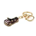 Produktbild: VmG-Store Mini Schlüsselanhänger Cooper Kult Auto aus Metall Geschenk für Fans S026 (Braun)