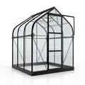 Produktbild: Vitavia Gewächshaus Orion 3800 ESG Glas BxTxH 202x195x231cm 3,8m² Alu schwarz